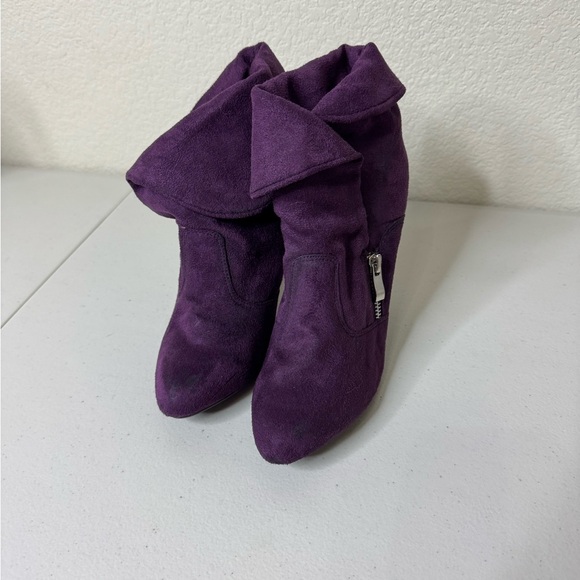 Purple Women's Ankle Boot Heels - Picture 1 of 6
